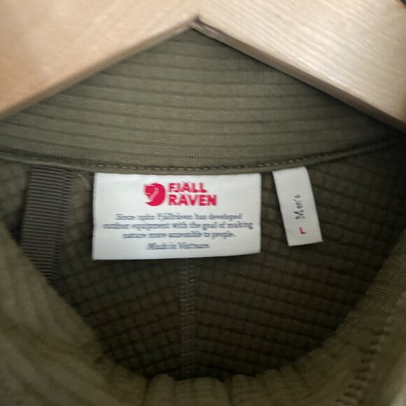 NEW Fjallraven Mens Abisko Lite Fleece Full Zip Jacket NWT L Green #86971 - Picture 2 of 15